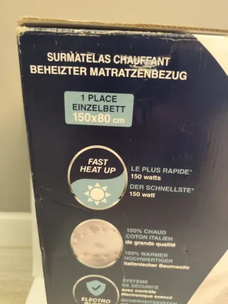 Coprimaterasso Imetec Scaldasonno Adapto Singolo