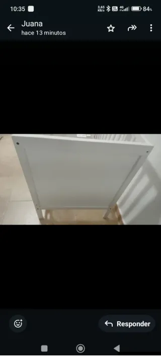 Cuna para bebé blanca