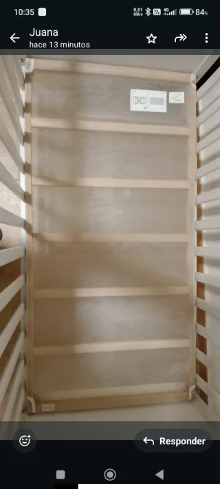 Cuna para bebé blanca