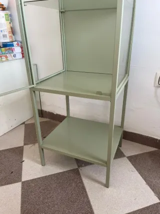 Vitrina expositora verde
