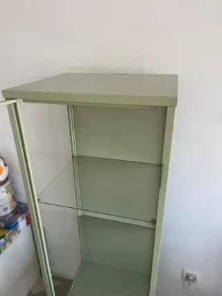 Vitrina expositora verde
