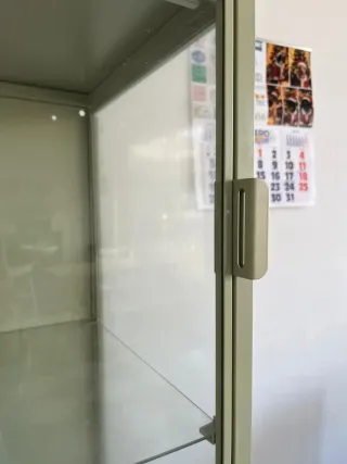 Vitrina expositora verde