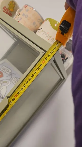 Vitrina expositora verde