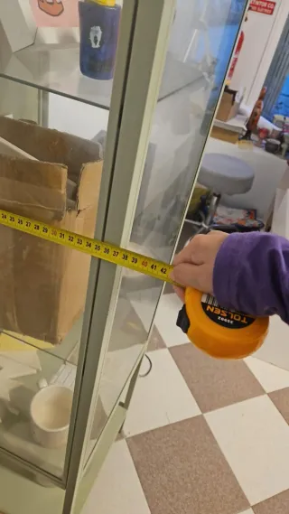 Vitrina expositora verde