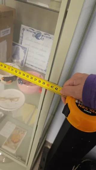 Vitrina expositora verde