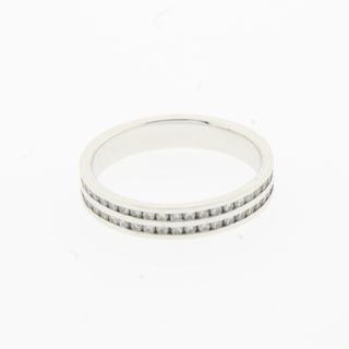 Alianza Oro Blanco Diamantes