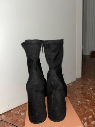 Botas tacón velvet Pull&Bear talla 39