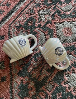 Coppia tazze conchiglia