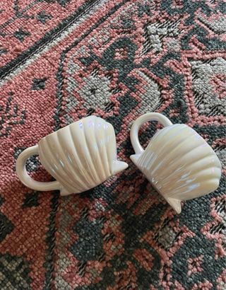Coppia tazze conchiglia