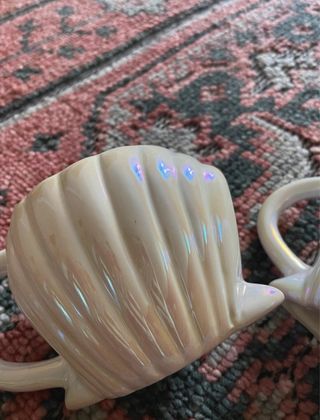 Coppia tazze conchiglia