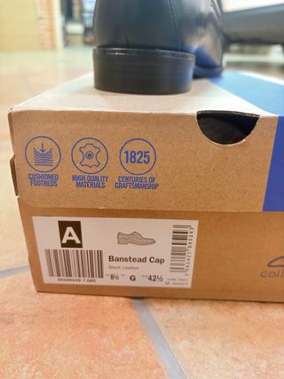 Zapatos Clarks Piel Hombre Negro Talla 42.5