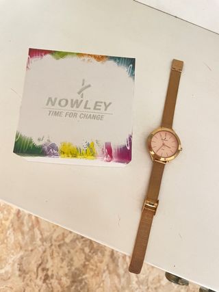 Reloj Nowley Mujer Dorado y Rosa