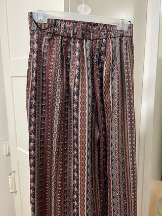 Pantalón Palazzo Estampado Mango Talla XS