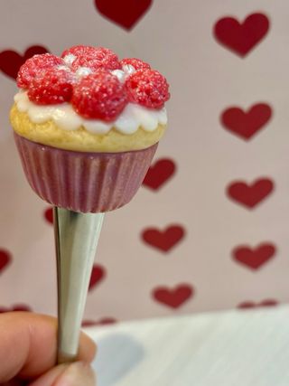 Cucchiaino cupcake decorato