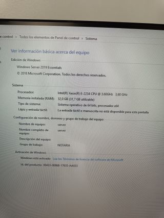 Servidor HPE ProLiant ML30 Gen10 Xeon E-2234