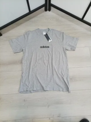 adidas Men's Camiseta Essentials Talla L Gris