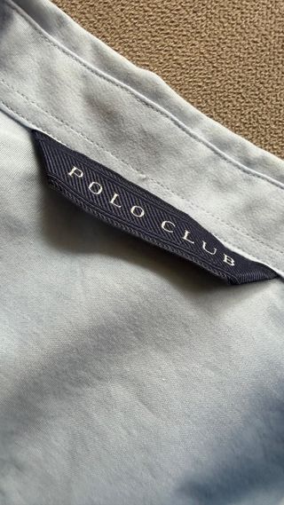 Camisa Polo Club Celeste Talla M con etiqueta