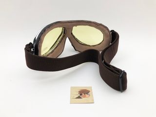 Nannini Goggles TT Gafas Motocicleta Yellow Novo