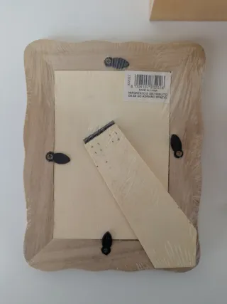 Kit Legno da Decorare: Cornice, Cesto, Perle