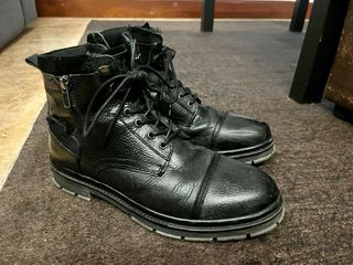 Botas de piel hombre suela gruesa