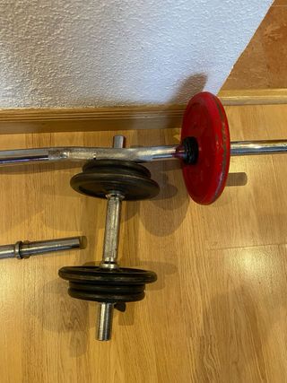 Set de pesas y barras