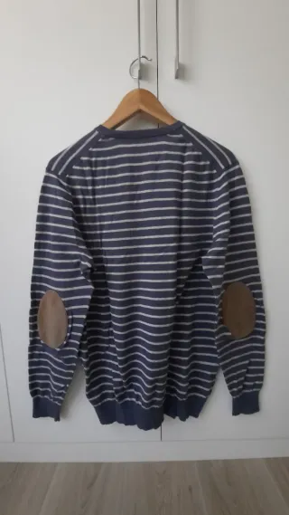 Jersey Massimo Dutti Rayas Azul y Blanco