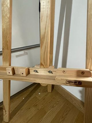 Caballete de madera para pintar