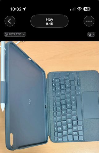 Funda-teclado Logitech iPad + Lápiz