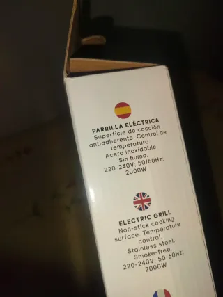 Parrilla Eléctrica Oryx 2000W Nueva