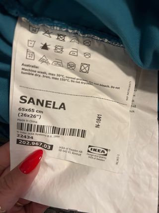 Conjunto 4 fundas de cojín Ikea Terciopelo