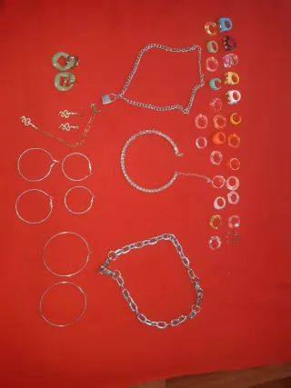 Lote Joyería Fantasía Collares y Anillos