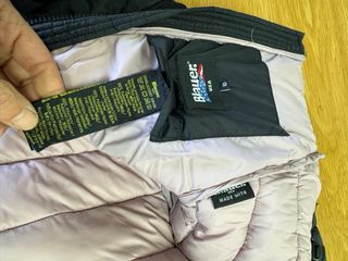 Piumino bambina nero con cappuccio