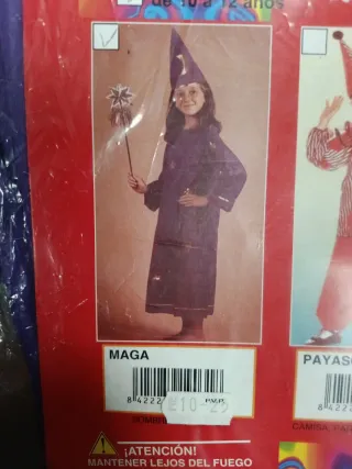 Disfraz de maga infantil