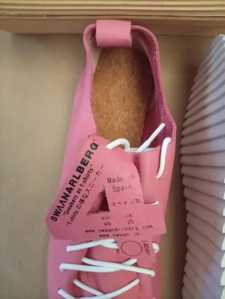 Zapatillas SWANARLBERG Piel Rosa Talla 40 Nuevas