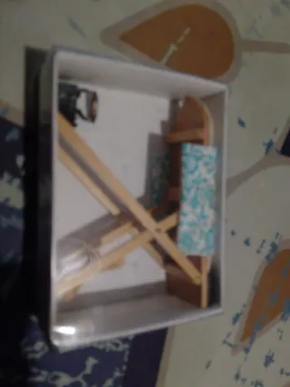 Mini plancha y accesorios casa de muñecas