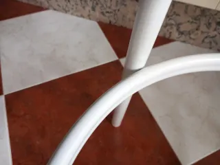 Juego de 2 Sillas Altas Metálicas Negras