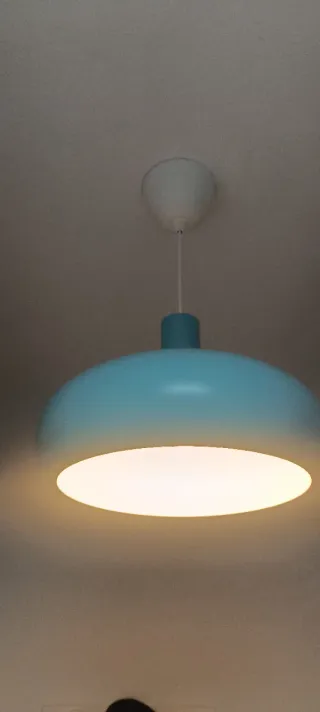 Lámpara Techo IKEA SINNERLIG Turquesa