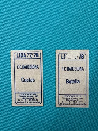 Lote cromos raros antiguos años 70 FC Barcelona