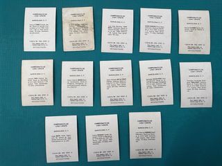 Lote cromos raros antiguos años 70 FC Barcelona