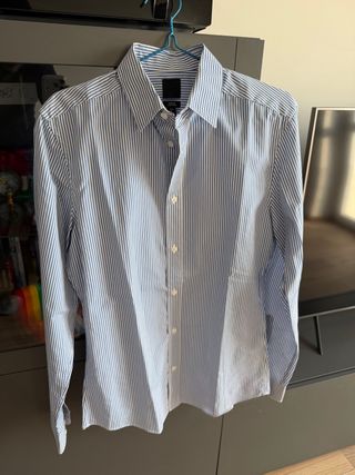 Camicia uomo a righe slim fit