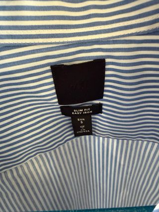 Camicia uomo a righe slim fit