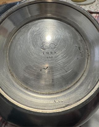 Conjunto de teteras de plata americana.