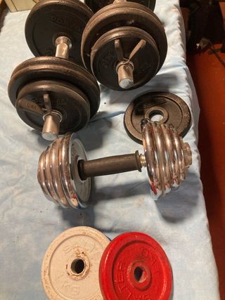 Pesas de disco para gimnasio