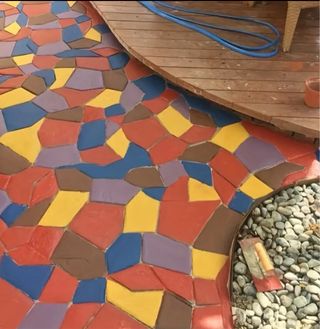 Moldes para crear tu propio  pavimento jardín DIY