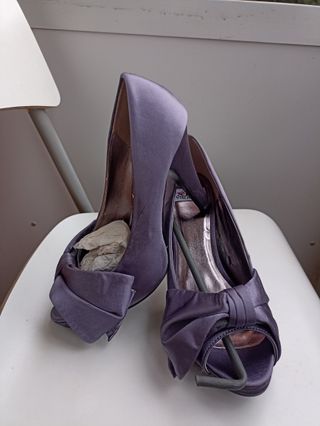 Zapatos fiesta Carolina Boix malva sin estrenar