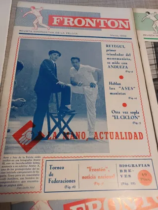 LOTE 6 REVISTAS FRONTON 1968-69