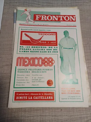 LOTE 6 REVISTAS FRONTON 1968-69
