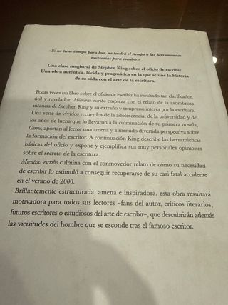 Mientras escribo. Stephen King