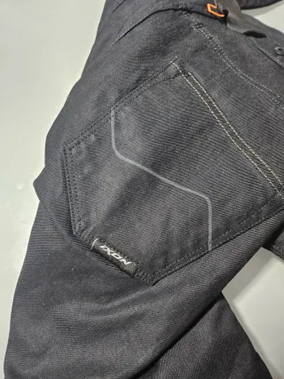 Pantalón moto efecto vaquero