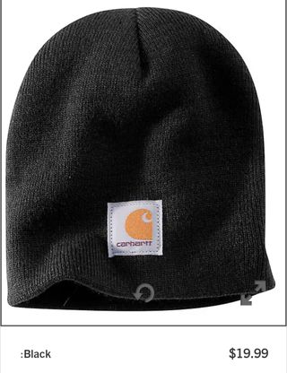Gorro Carhartt Beanie Negro.